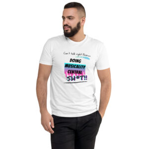 Can't Talk Right Now... Men's Fitted T-Shirt