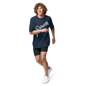Musicality Central Unisex performance crew neck t-shirt (white logo)